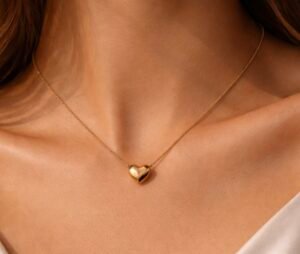 Heart gold chain