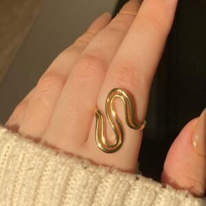 Aura Dome Gold Ring